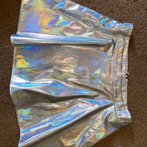 Short holographic skirt